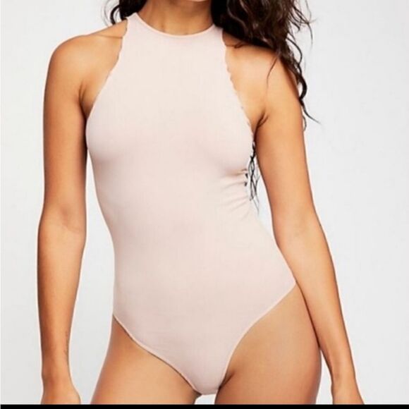 Free People Feels Right Bodysuit Ballet Color XS/S - Picture 3 of 5